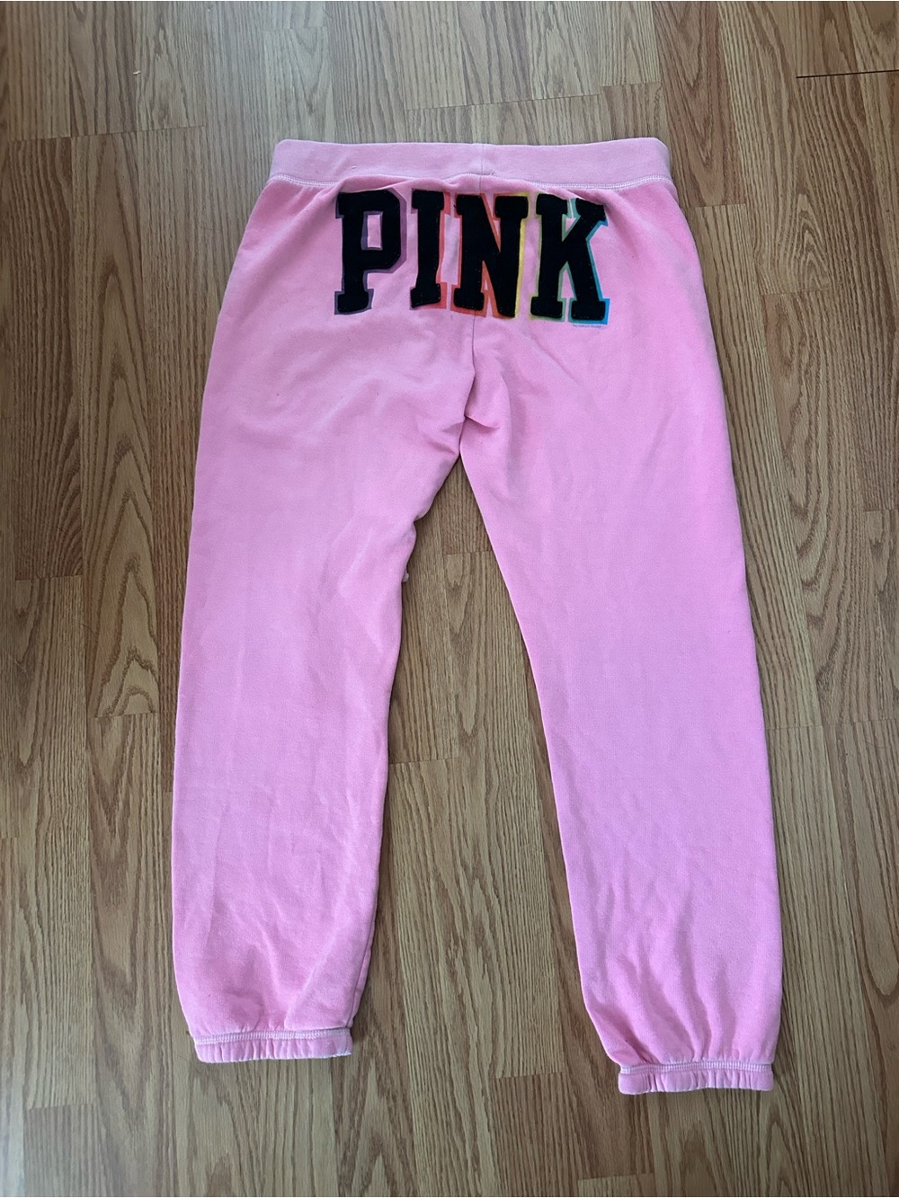 Victoria’s Secret Pink Vintage Rainbow Ombre Joggers S